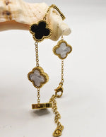 dual_black_and_white_clover_leaf_bracelet_montreal_minimalist_jewelry_biya_accessoires