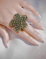 front view floral design unique engagement ring montreal jewellery