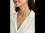 Waterproof stainless steel necklace with square links video