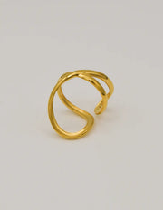 Golden Infinity Pinky Ring – Minimalist Montreal Jewellery