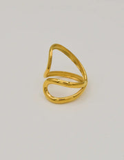 Golden Infinity Pinky Ring – Minimalist Montreal Jewellery