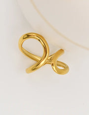 Golden Infinity Pinky Ring – Minimalist Montreal Jewellery