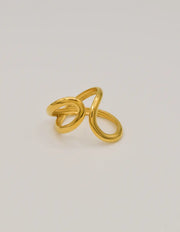 Golden Infinity Pinky Ring – Minimalist Montreal Jewellery