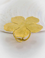 side angle jasmine bloom floral engagement ring gift for her