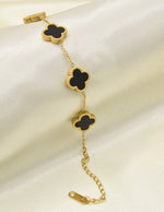 montreal_gift_bracelet_black_and_white_clover_design_affordable_jewelry