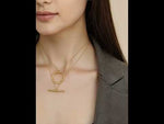 waterproof gold jewellery with bar drop and circle ring video on youtube