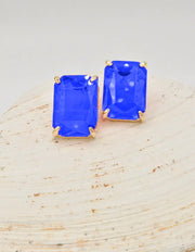 blue_gemstone_stud_earrings_gold_frame_trendy_fashion_canada