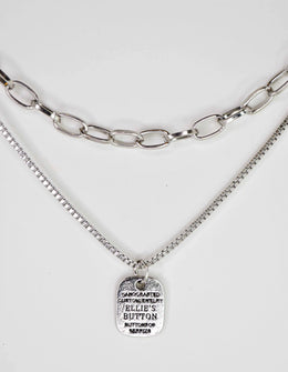 Elegant Button Necklace Gift for Her

